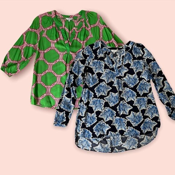 ⭐️2⭐️ Crown & Ivy Tunic Shirts Size Small - Picture 2 of 8